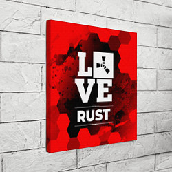 Холст квадратный Rust Love Классика, цвет: 3D-принт — фото 2