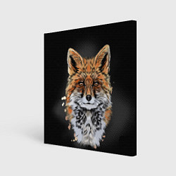 Картина квадратная Красивая лисица