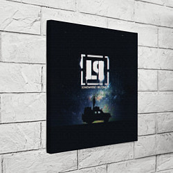 Холст квадратный Linkin Park ночь, цвет: 3D-принт — фото 2