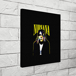 Холст квадратный Рок - группа Nirvana, цвет: 3D-принт — фото 2
