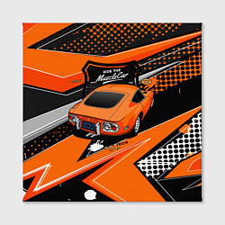 Холст квадратный Vintage Tron Ретро-автомобиль, цвет: 3D-принт — фото 2