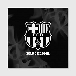 Холст квадратный Barcelona Sport на темном фоне, цвет: 3D-принт — фото 2