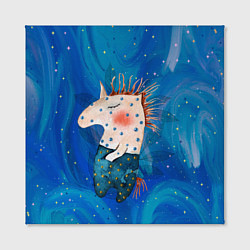 Холст квадратный Конь в звездочках, цвет: 3D-принт — фото 2
