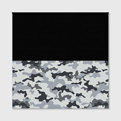 Холст квадратный Полукамуфляж Тёмно-Серый, цвет: 3D-принт — фото 2