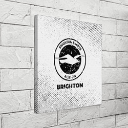 Холст квадратный Brighton с потертостями на светлом фоне, цвет: 3D-принт — фото 2