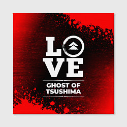 Холст квадратный Ghost of Tsushima Love Классика, цвет: 3D-принт — фото 2