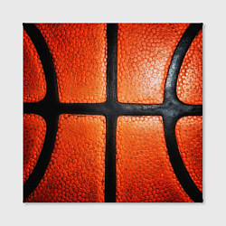 Холст квадратный Баскетбольный мяч текстура, цвет: 3D-принт — фото 2