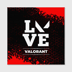 Холст квадратный Valorant love классика, цвет: 3D-принт — фото 2