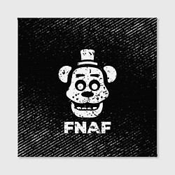 Холст квадратный FNAF с потертостями на темном фоне, цвет: 3D-принт — фото 2