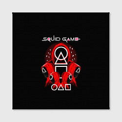 Холст квадратный Игра в кальмара - Squid Game, цвет: 3D-принт — фото 2