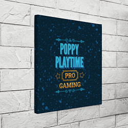 Холст квадратный Игра Poppy Playtime: pro gaming, цвет: 3D-принт — фото 2