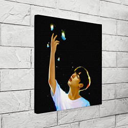 Холст квадратный BTS Kim Yohan Butterfly, цвет: 3D-принт — фото 2