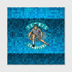 Холст квадратный Чемпионат по теннису, цвет: 3D-принт — фото 2