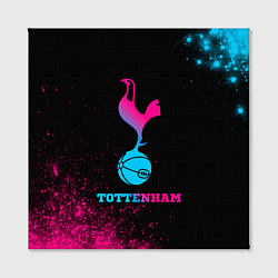 Холст квадратный Tottenham - neon gradient, цвет: 3D-принт — фото 2