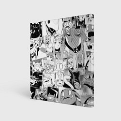 Холст квадратный Да я паук и что с того pattern, цвет: 3D-принт