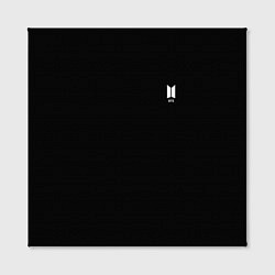Холст квадратный BTS smail logo, цвет: 3D-принт — фото 2