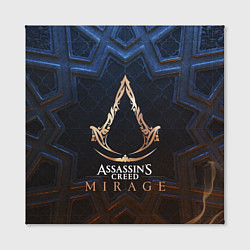 Холст квадратный Assassins creed mirage logo, цвет: 3D-принт — фото 2