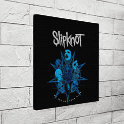 Холст квадратный Slipknot - pentagram, цвет: 3D-принт — фото 2