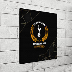 Холст квадратный Лого Tottenham и надпись legendary football club н, цвет: 3D-принт — фото 2