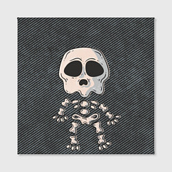 Холст квадратный Скелетон, цвет: 3D-принт — фото 2