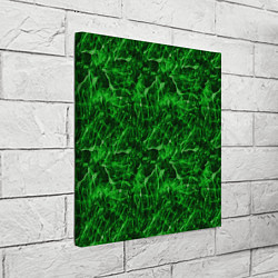 Холст квадратный Зелёный лёд - текстура, цвет: 3D-принт — фото 2