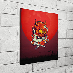 Холст квадратный Красный дьявол, цвет: 3D-принт — фото 2