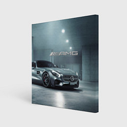 Холст квадратный Mercedes AMG - Motorsport, цвет: 3D-принт