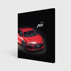 Холст квадратный Audi quattro ABT autotuning, цвет: 3D-принт