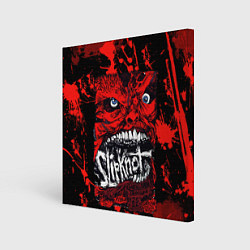 Холст квадратный Slipknot red blood, цвет: 3D-принт