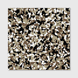Холст квадратный Камуфляж зимний лес - мелкий, цвет: 3D-принт — фото 2