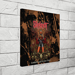 Холст квадратный Slipknot satan girl, цвет: 3D-принт — фото 2