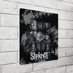 Холст квадратный Slipknot black & white style, цвет: 3D-принт — фото 2