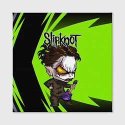 Холст квадратный Slipknot green, цвет: 3D-принт — фото 2