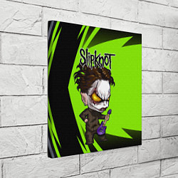 Холст квадратный Slipknot green, цвет: 3D-принт — фото 2