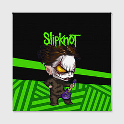 Холст квадратный Slipknot dark green, цвет: 3D-принт — фото 2