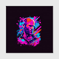 Холст квадратный Jason Statham - pop art, цвет: 3D-принт — фото 2