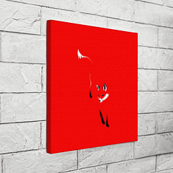 Холст квадратный Красная лиса, цвет: 3D-принт — фото 2