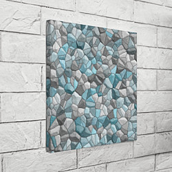 Холст квадратный Мозаика из цветных камней, цвет: 3D-принт — фото 2
