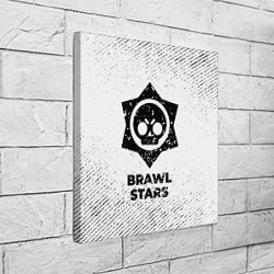 Холст квадратный Brawl Stars с потертостями на светлом фоне, цвет: 3D-принт — фото 2