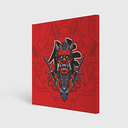 Холст квадратный Самурай - демон, цвет: 3D-принт