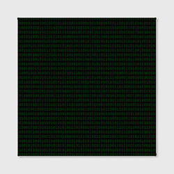 Холст квадратный Однотонный двоичный код, цвет: 3D-принт — фото 2