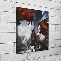 Холст квадратный Клайв и Феникс Final fantasy 16, цвет: 3D-принт — фото 2