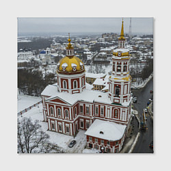 Холст квадратный Киров - Спасский собор зимой, цвет: 3D-принт — фото 2
