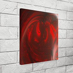 Холст квадратный Темно красные волны, цвет: 3D-принт — фото 2