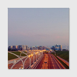 Холст квадратный Санкт-Петербург: Васильевский остров, цвет: 3D-принт — фото 2