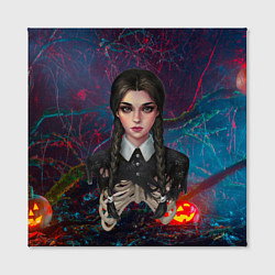 Холст квадратный Уэндэй волшбеный фон, цвет: 3D-принт — фото 2