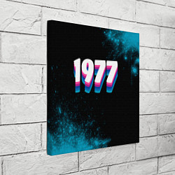 Холст квадратный Made in 1977: vintage art, цвет: 3D-принт — фото 2