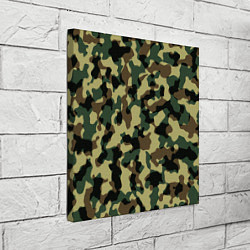 Холст квадратный Военный камуфляж, цвет: 3D-принт — фото 2