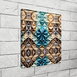 Холст квадратный Бумажный футуризм, цвет: 3D-принт — фото 2