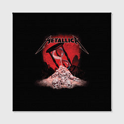 Холст квадратный Metallica - время, цвет: 3D-принт — фото 2
